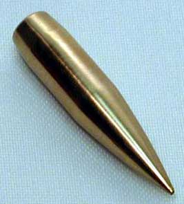 A bullet made using the FX-1 die set