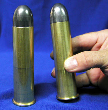 1-inch lead Gatling bullet made in Corbin Hydro Press